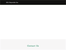 Tablet Screenshot of hbreynolds.com